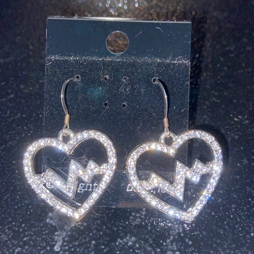 EKG earrings